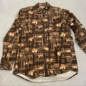 Cabela’s Bear Moose Print Flannel